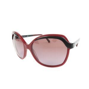 Chanel CC Logo Plastic Sunglasses Burgundy